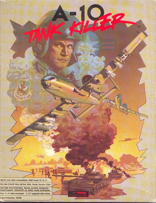 A-10 Tank Killer box art for Amiga